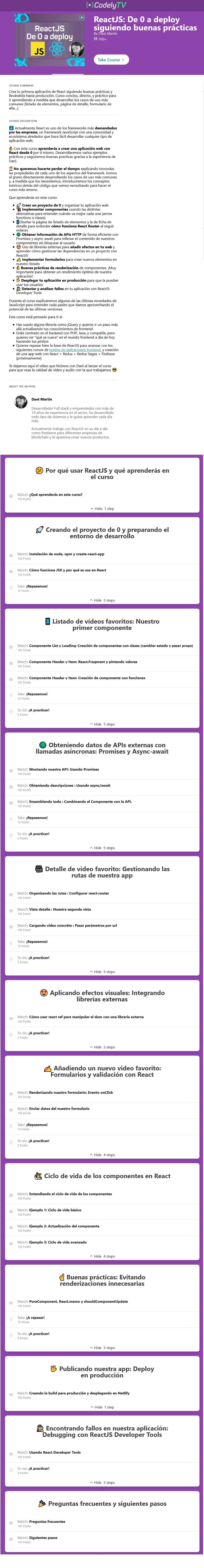 ReactJS - De 0 a deploy siguiendo buenas prácticas