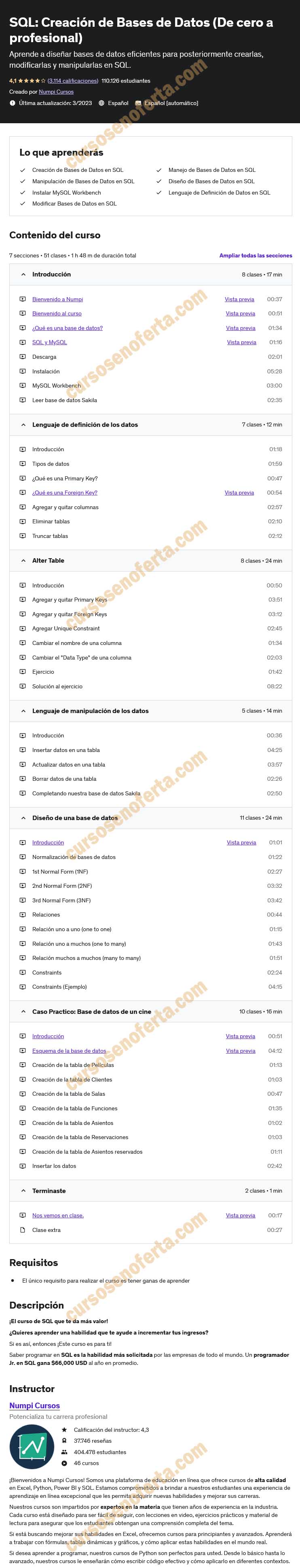 SQL Creación de Bases de Datos (De cero a profesional)