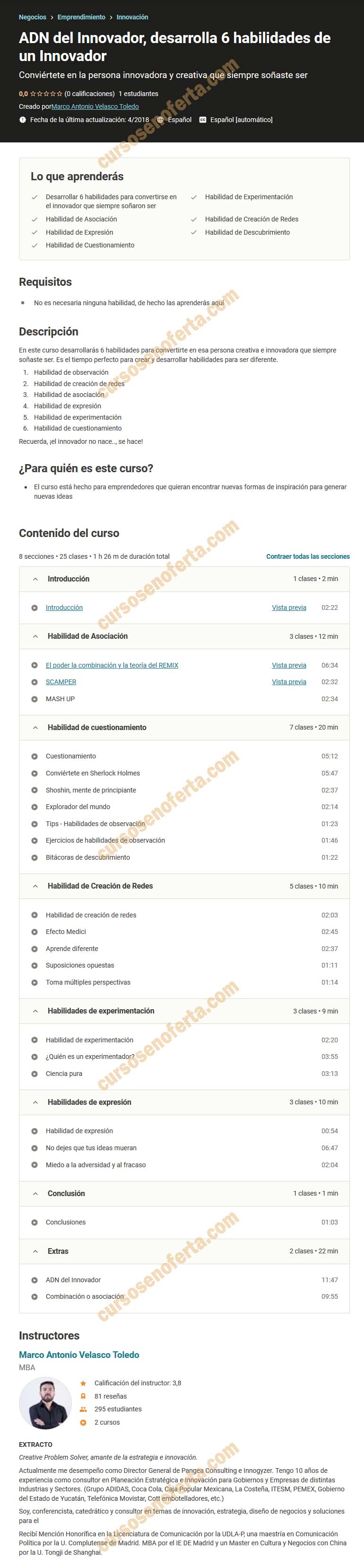 ADN del Innovador, desarrolla 6 habilidades de un Innovador 