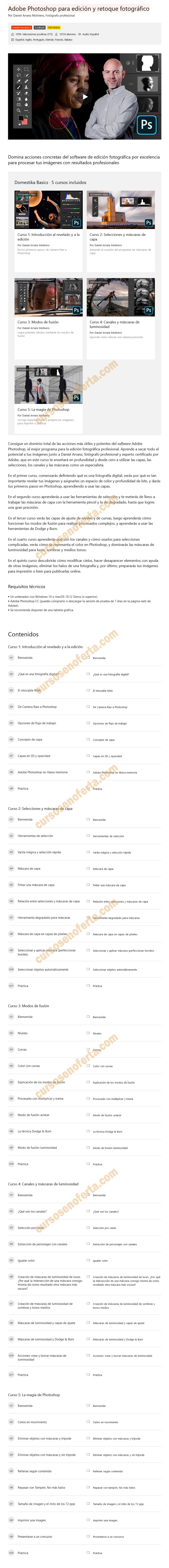 Adobe Photoshop para edición y retoque fotográfico
