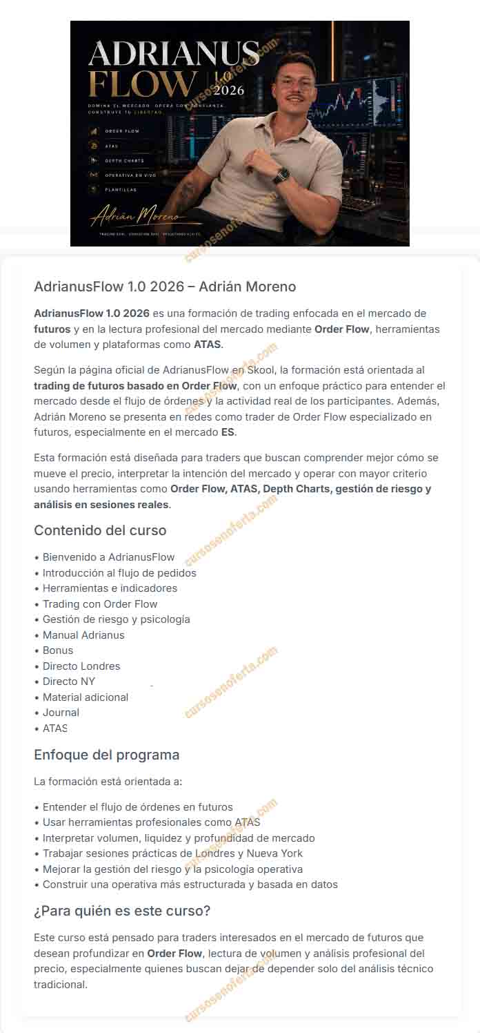 Adrianus Flow 1.0 2026 - Adrián Moreno