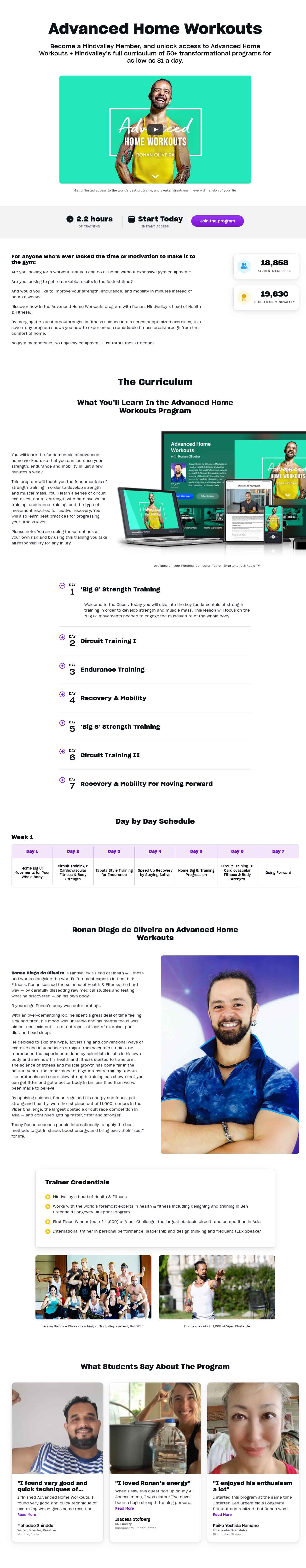 Advanced Home Workouts