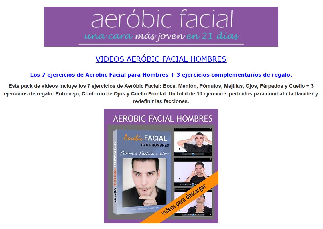 Aeorobic Facial Hombres