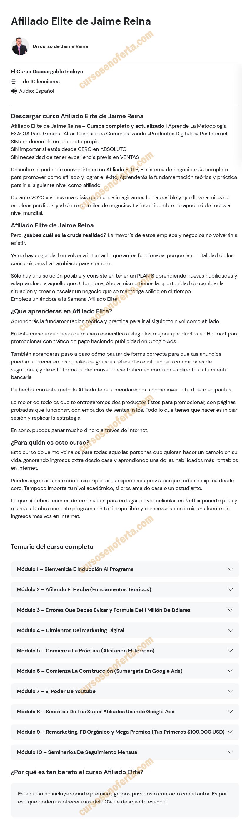 Afiliado Elite - jaime reina
