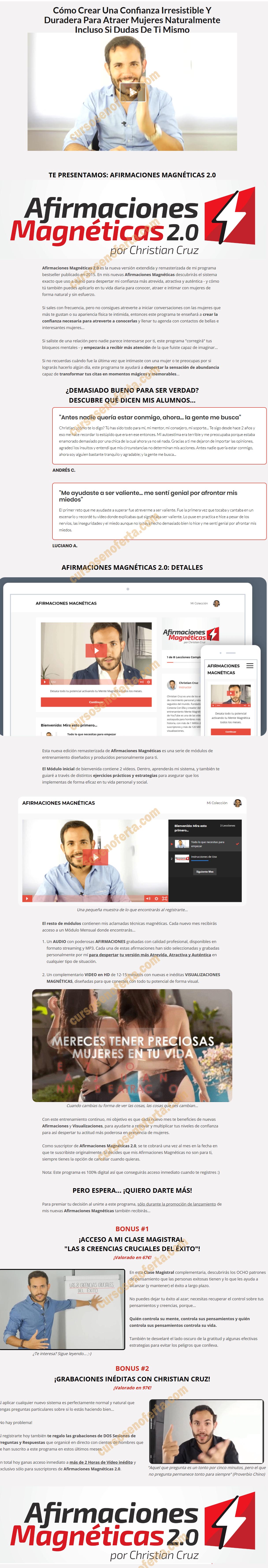 Afirmaciones Magnéticas 2.0 - Christian Cruz