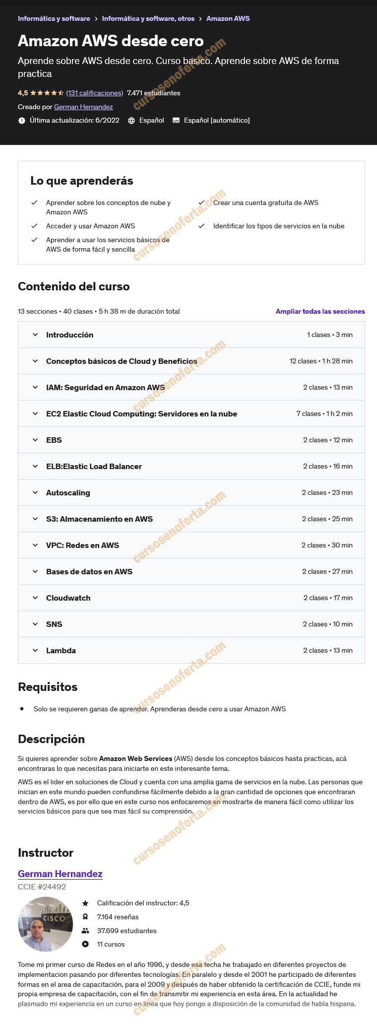 Amazon AWS desde cero - Germán Hernández