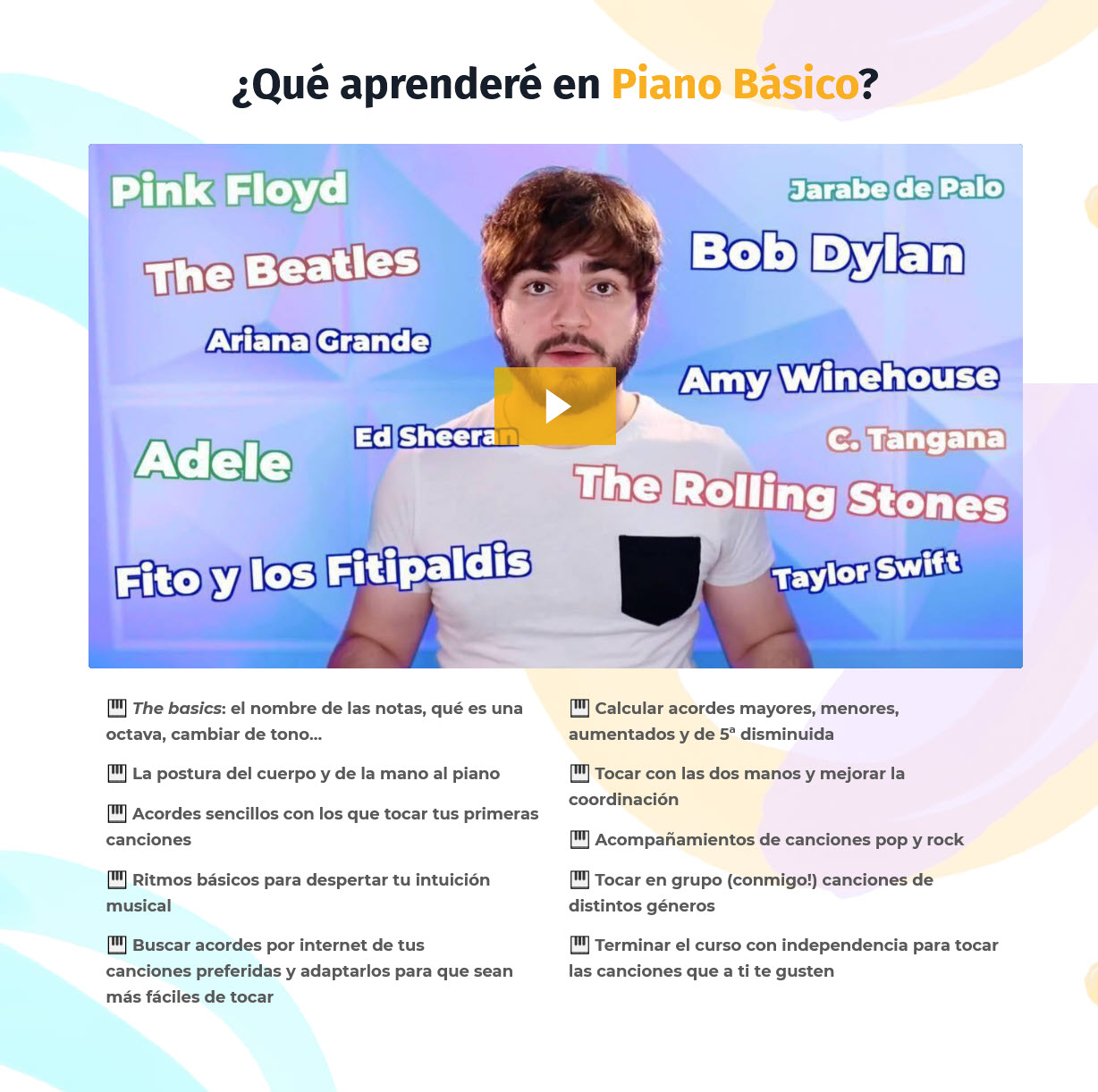Aprende a tocar el piano - Básico
