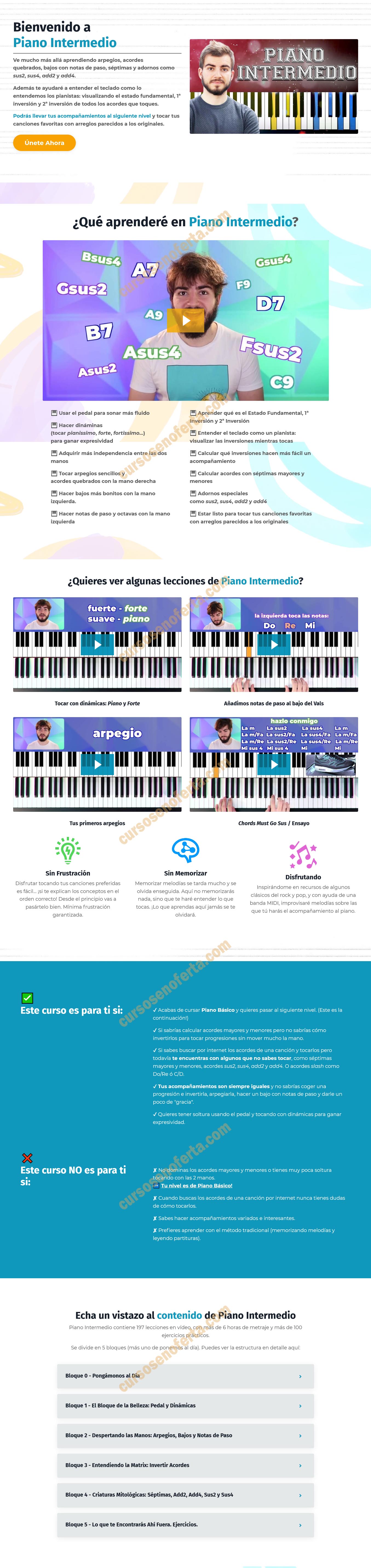Aprende a tocar el piano - Intermedio