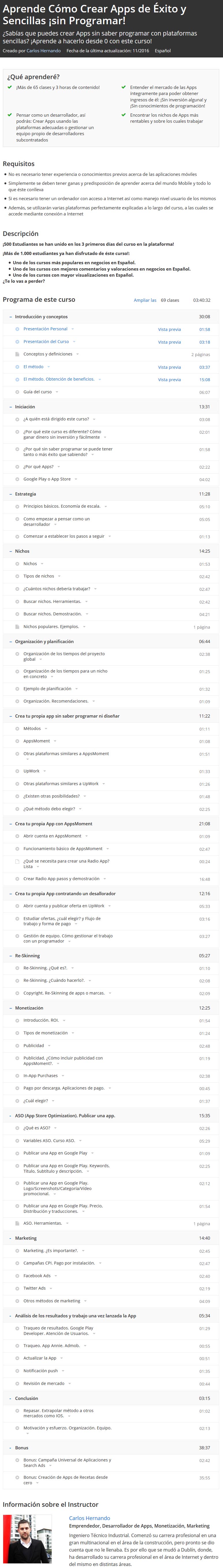 Aprende Cómo Crear Apps de Éxito y Sencillas Sin Programar