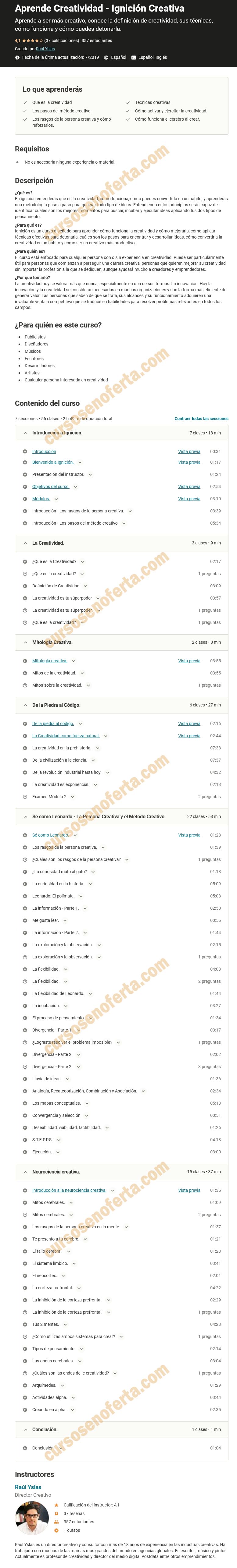 Aprende creatividad - Ignación creativa