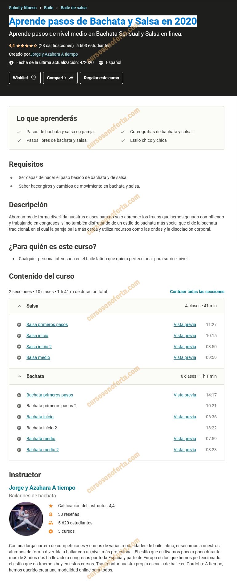 Aprende pasos de Bachata y Salsa en 2020