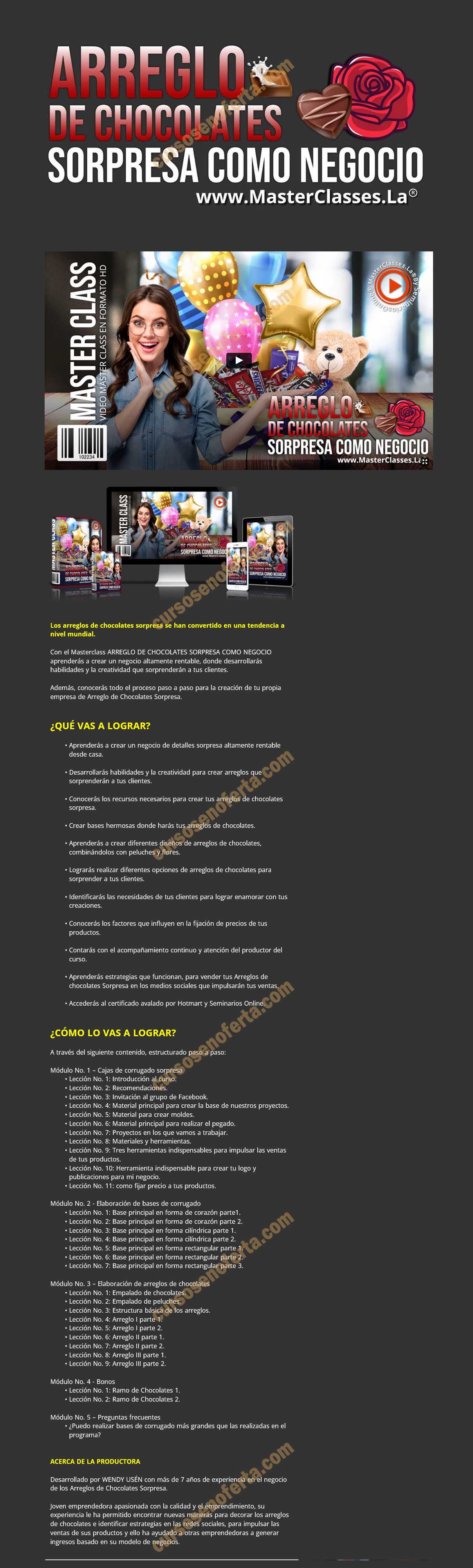 Arreglo de chocolates sorpresa como negocio