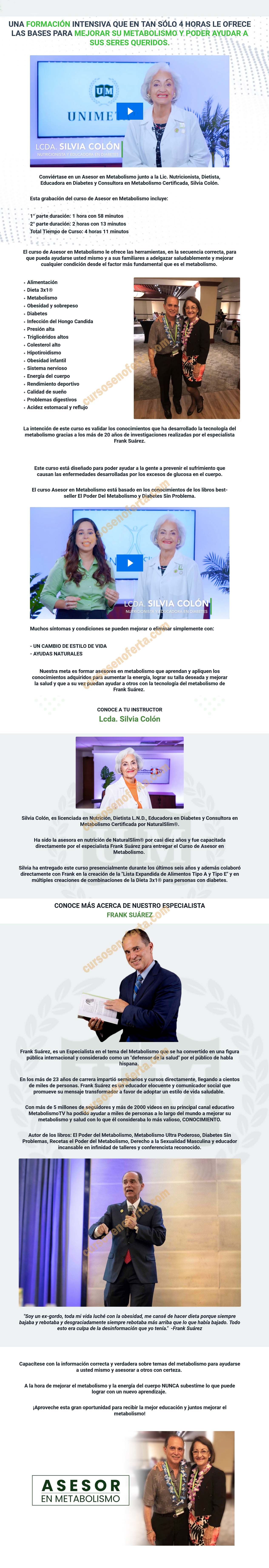 Asesor en Metabolismo