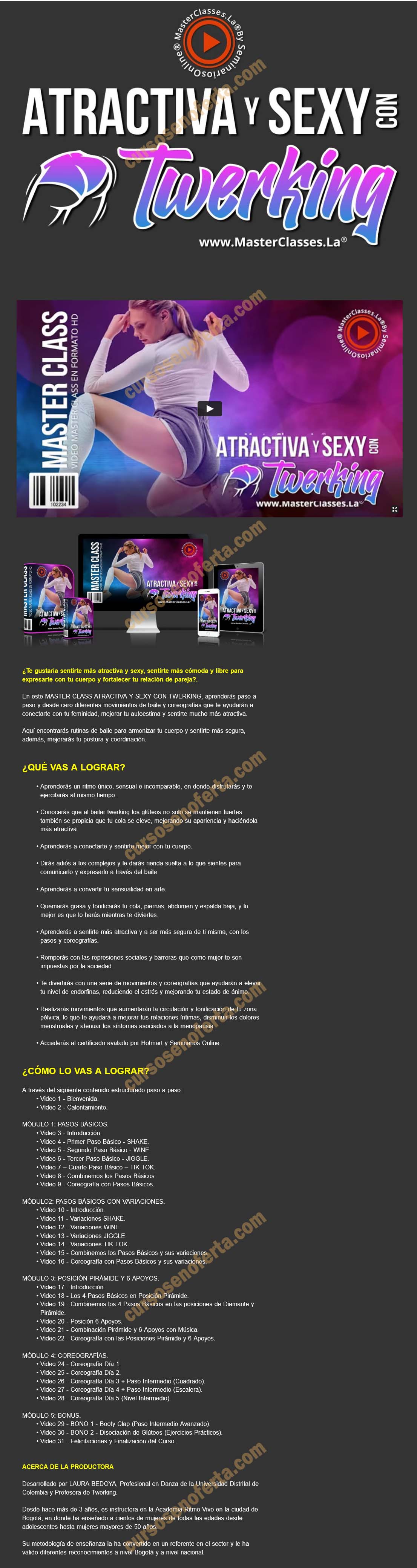 Atractiva y sexy con twerking - Masterclasses.la