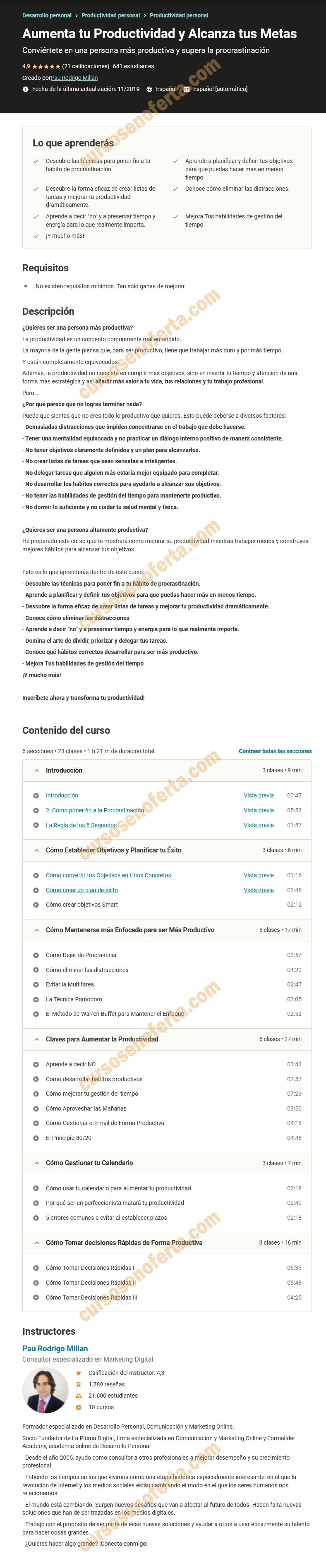 Aumenta tu productividad y alcanza tus metas