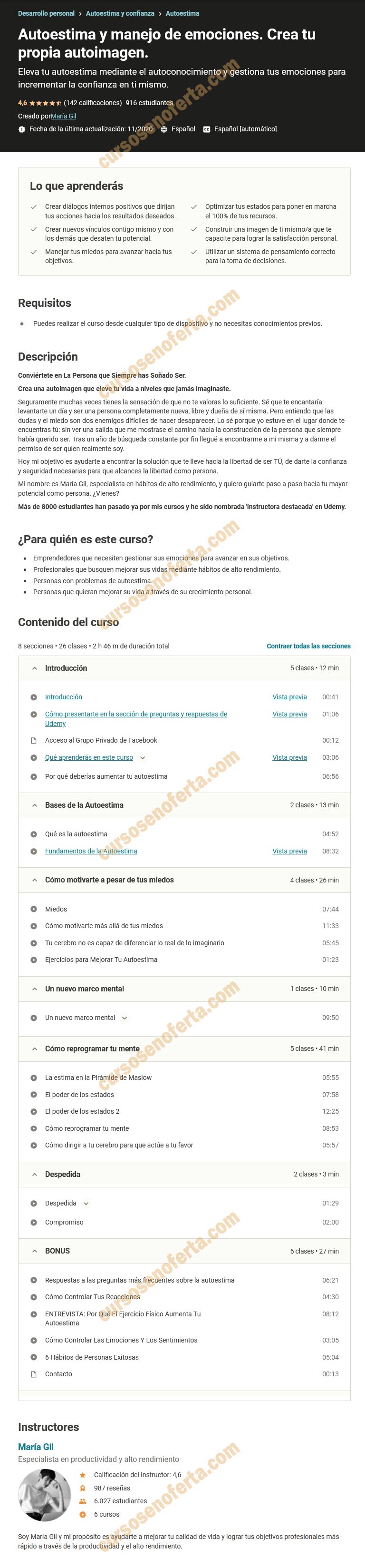 Autoestima y manejo de emociones. Crea tu propia autoimagen