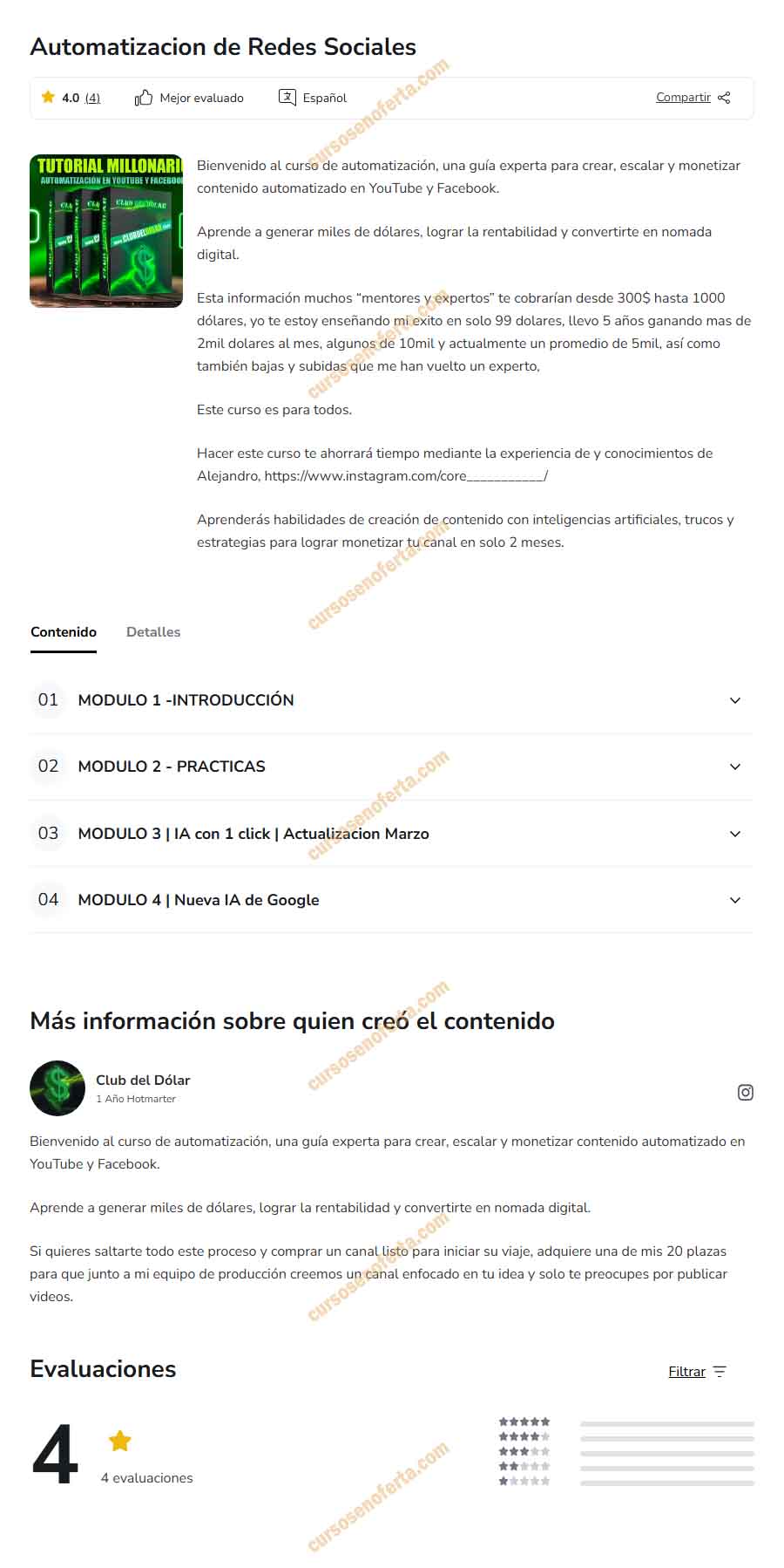 Automatización de Redes Sociales - club del dólar