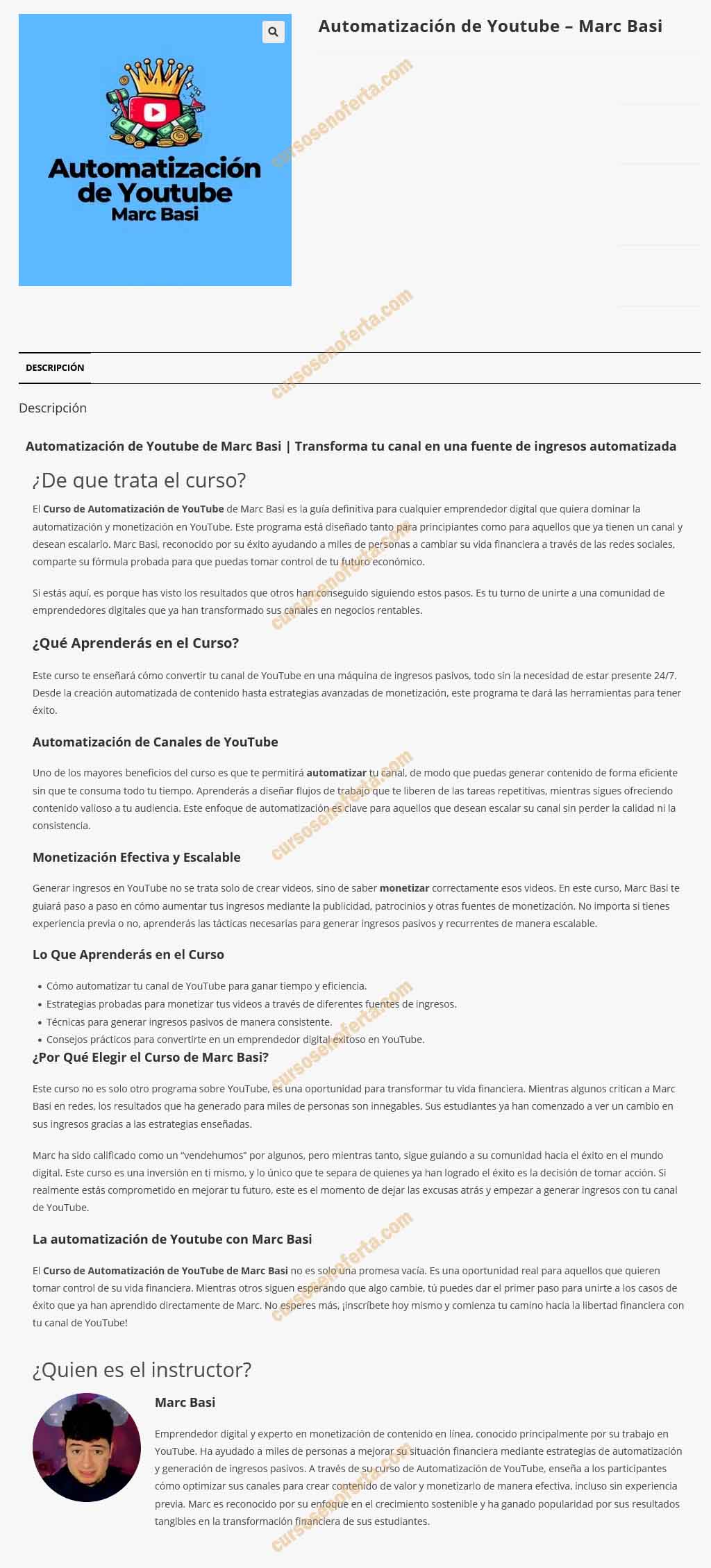 Automatización de Youtube - marc basi