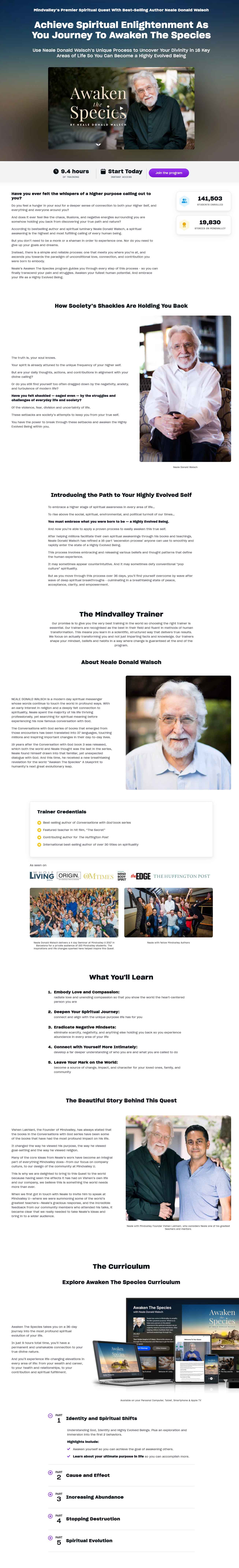 awaken the species - Neale Donald Walsch - Mindvalley