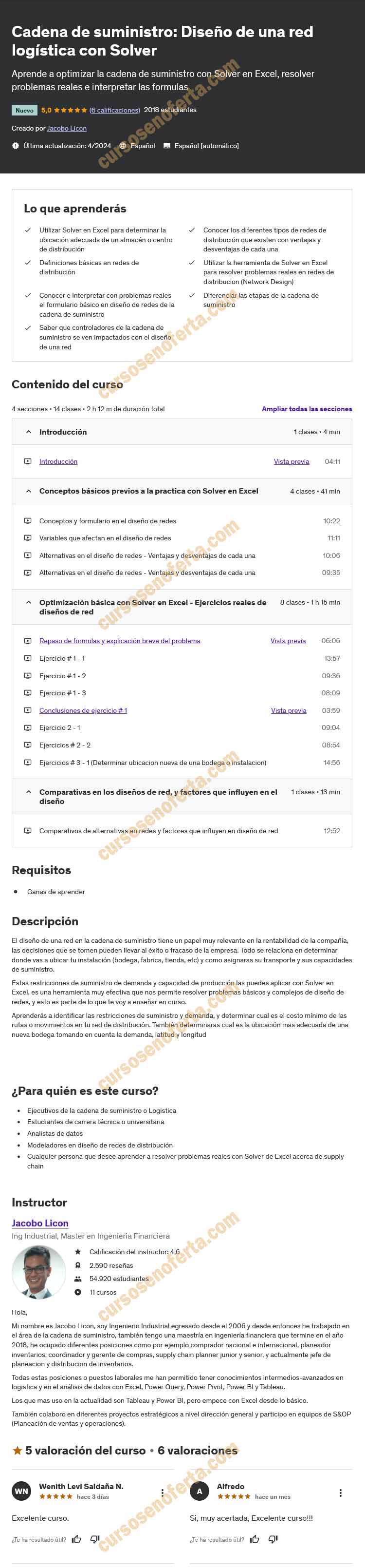 Cadena de suministro Diseño de una red logística con Solver - Jacobo Licon