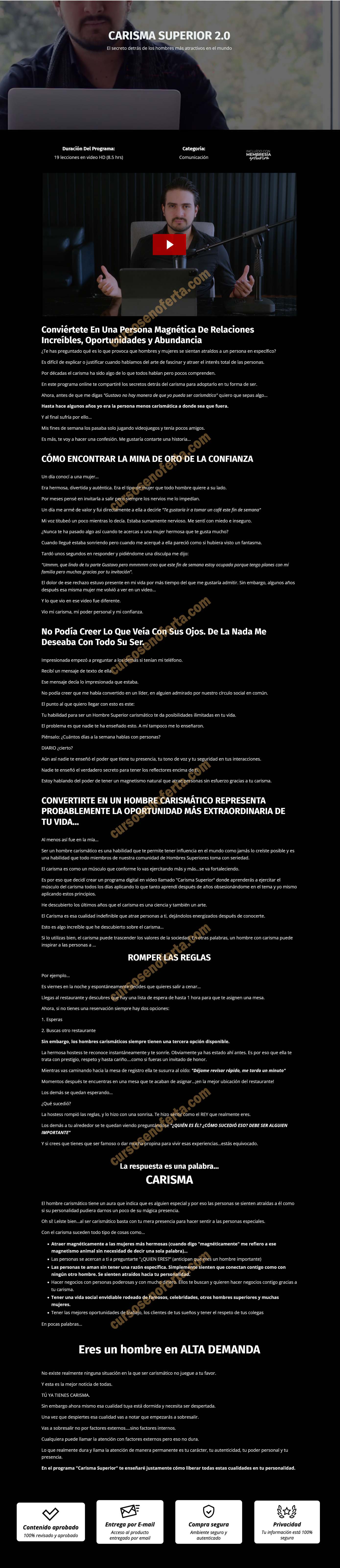 Carisma Superior 2.0 - Gustavo Vallejo
