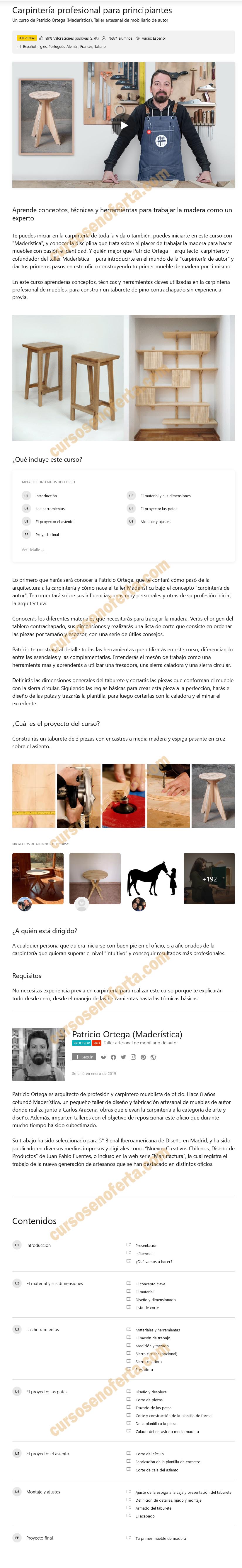 Carpintería profesional para principiantes
