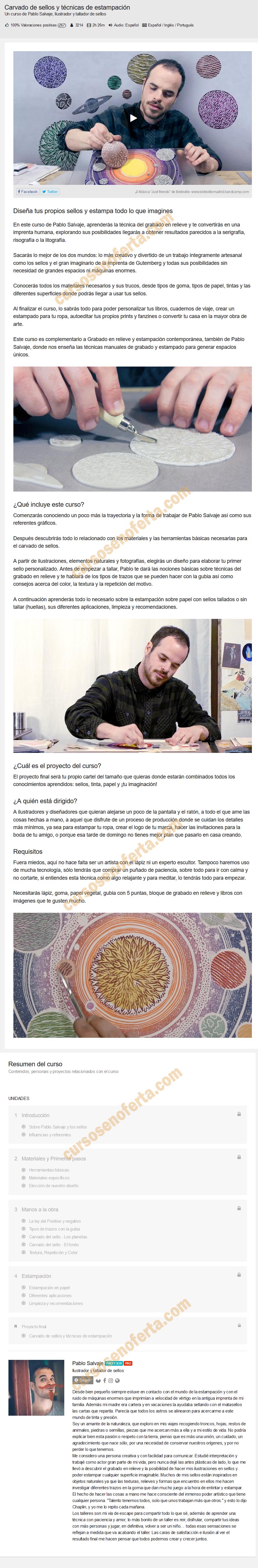 Carvado de sellos y técnicas de estampación