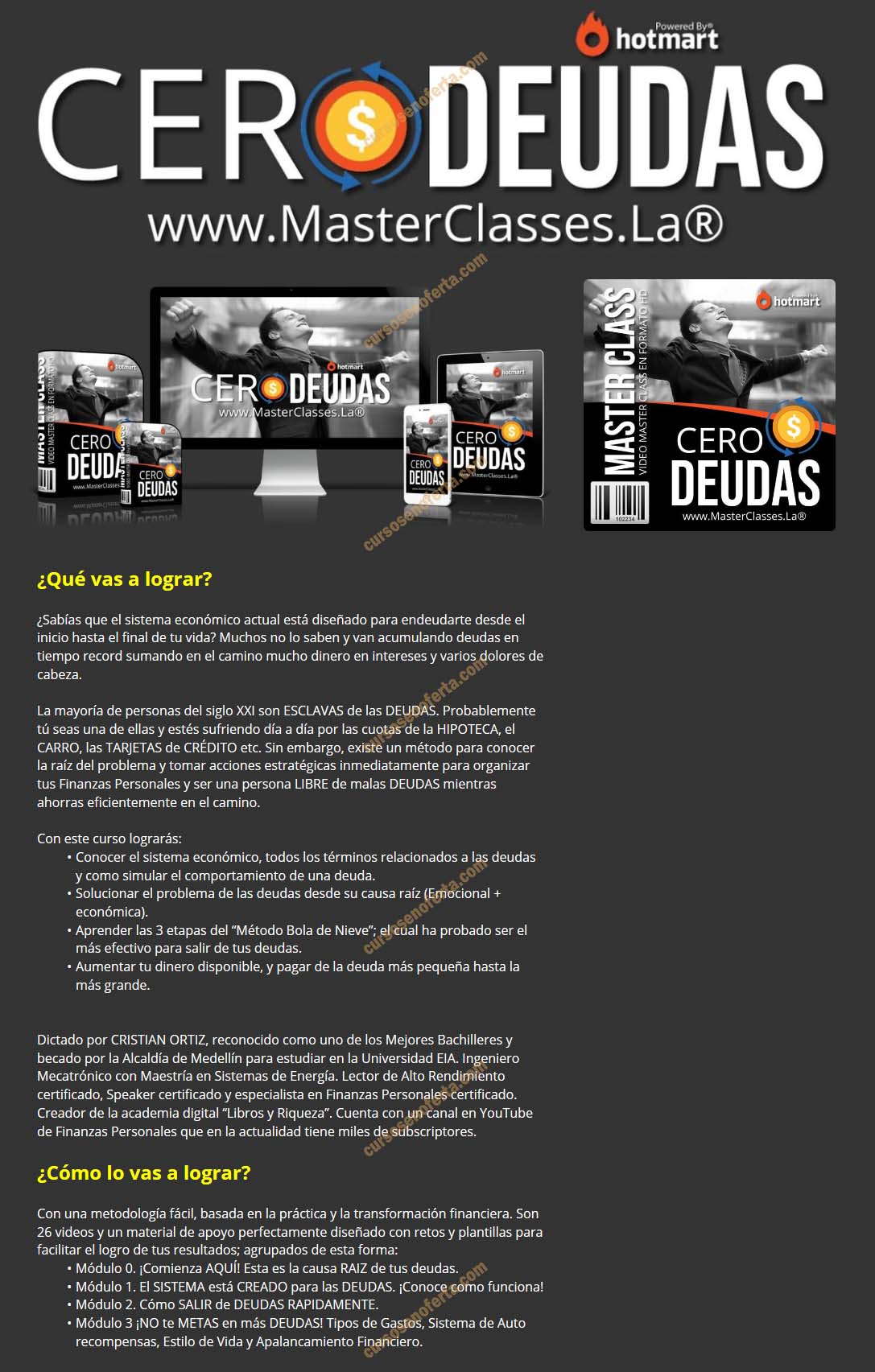Cero Deudas - masterclasses la
