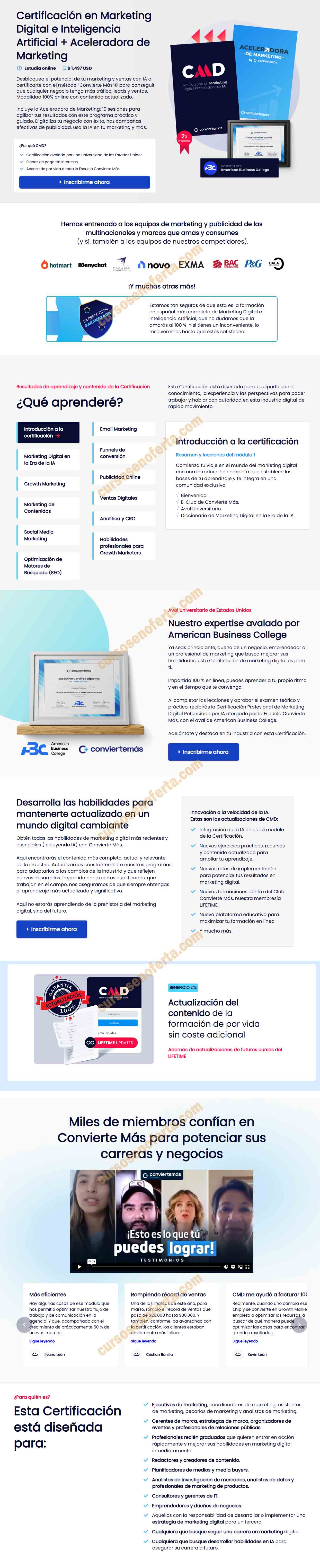 Certificación en Marketing Digital Potenciada por IA + Aceleradora de Marketing