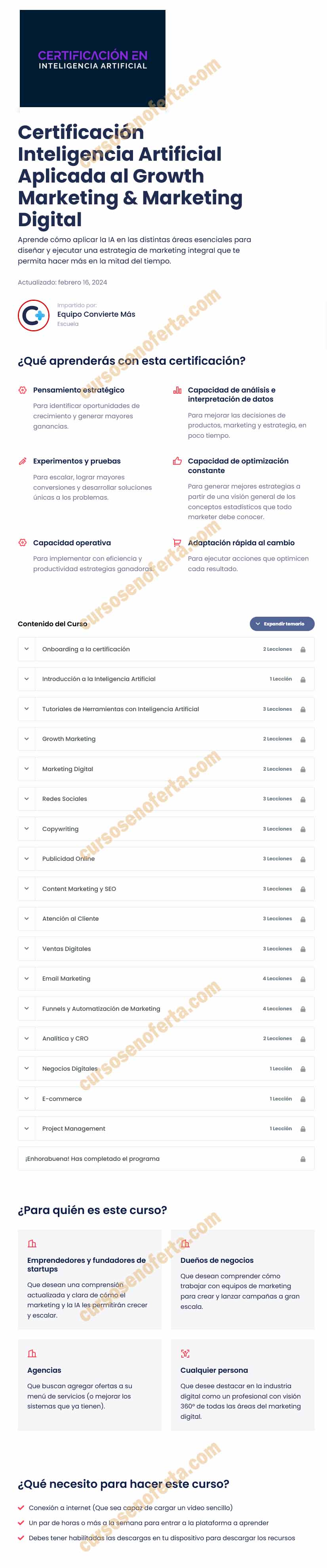 Certificación Inteligencia Artificial Aplicada al Growth Marketing & Marketing Digital