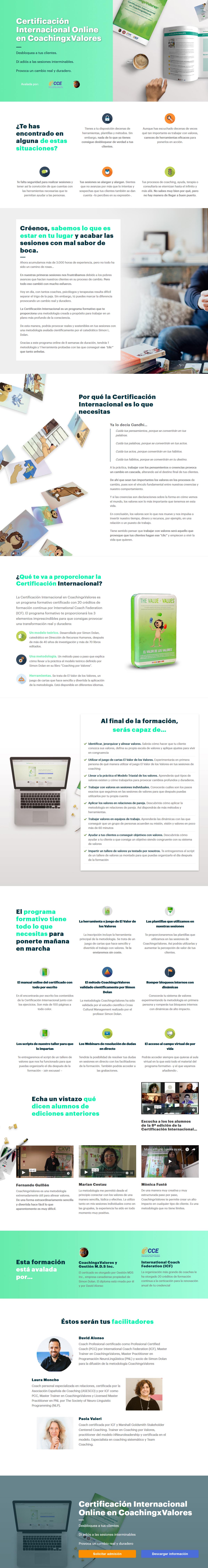Certificación Internacional Online en Coaching x Valores