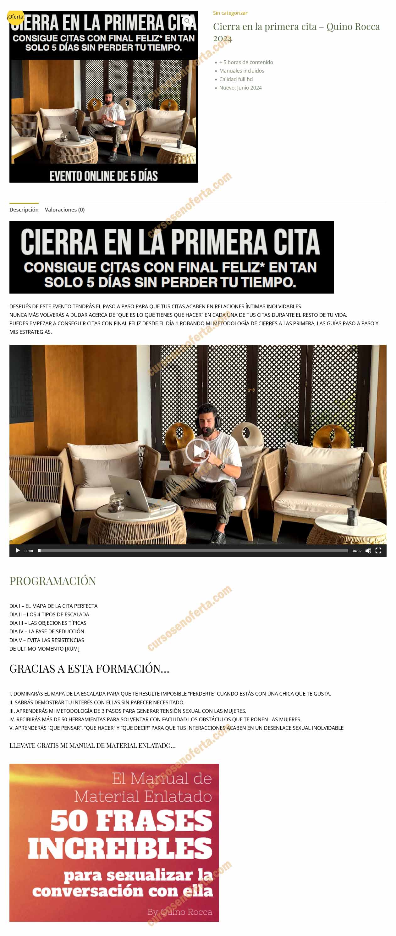 Cierra en la primera cita - kino rocca