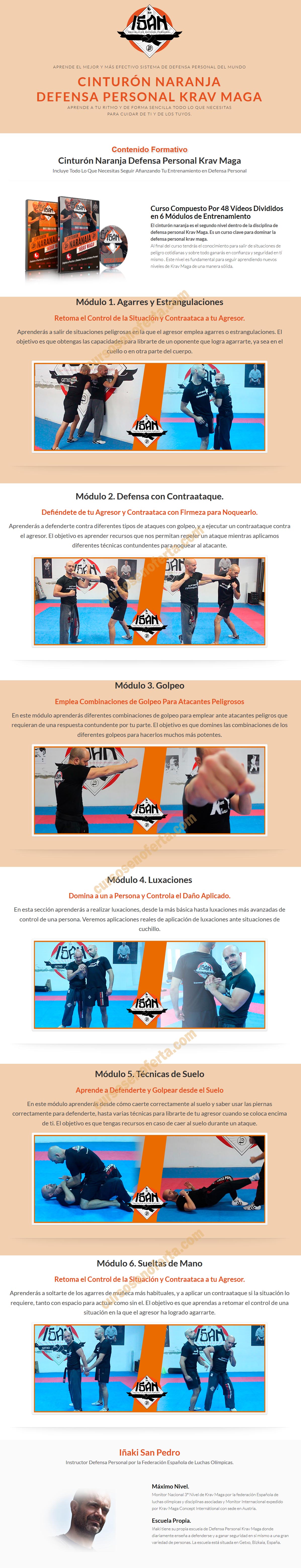Cinturón Naranja Defensa Personal Krav Maga