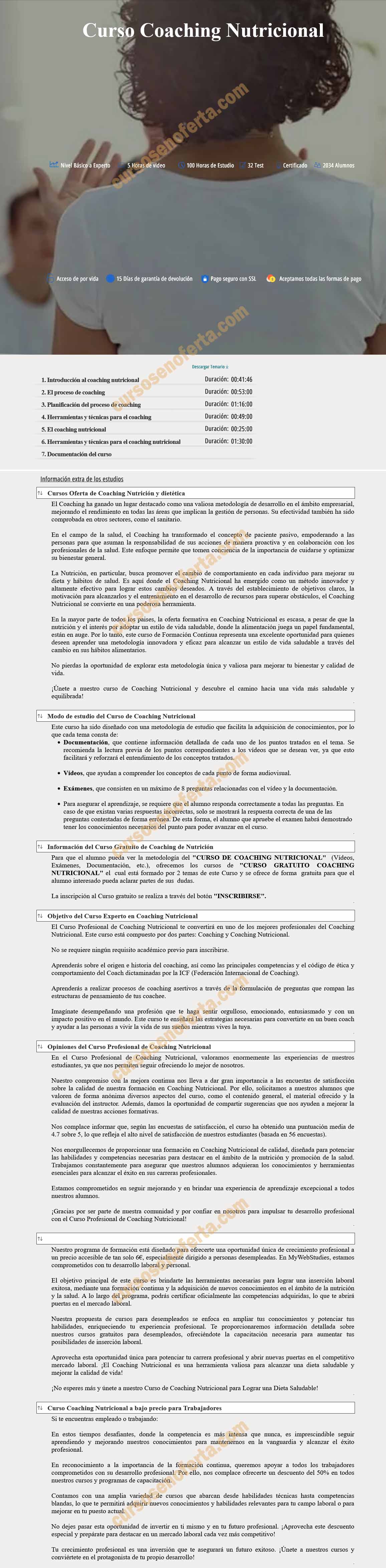 Coaching Nutricional - my web studies