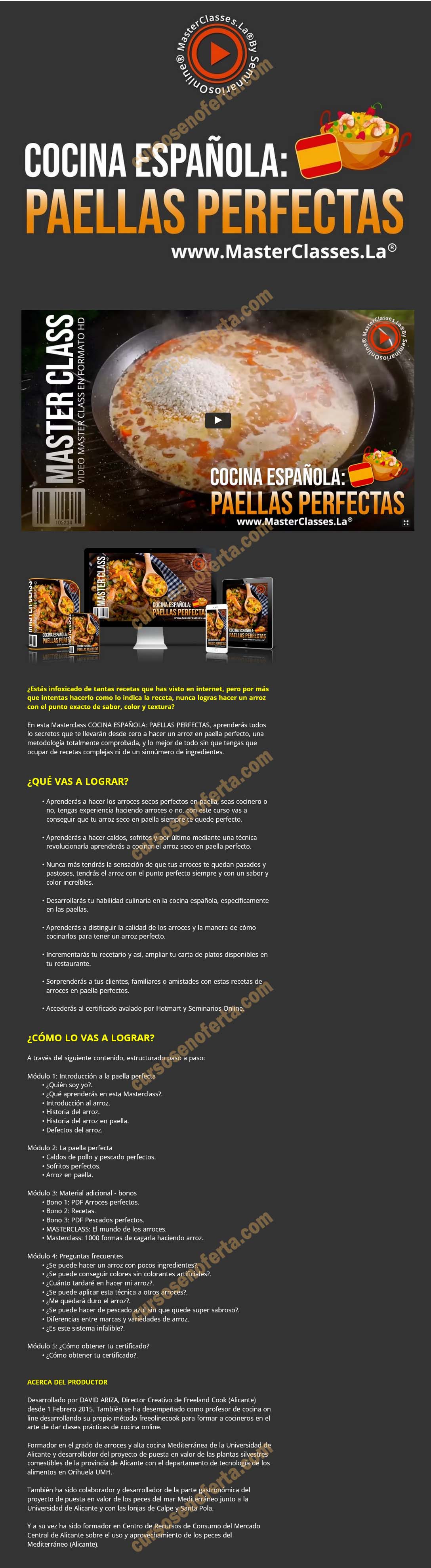 Cocina española - paellas perfectas