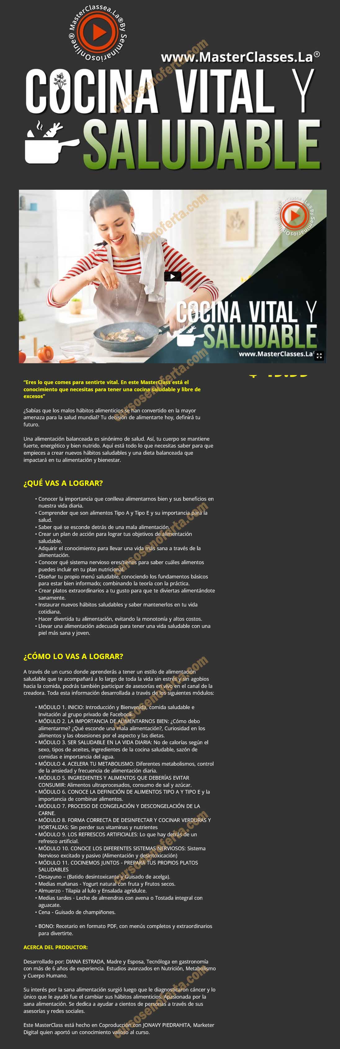 Cocina vital y saludable