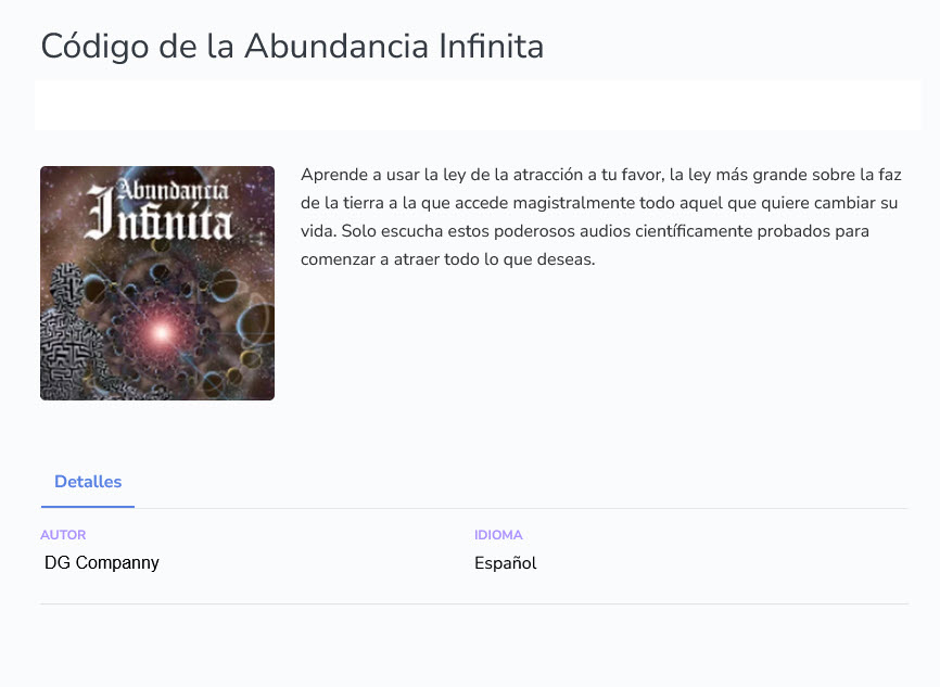 Código de la abundancia infinita