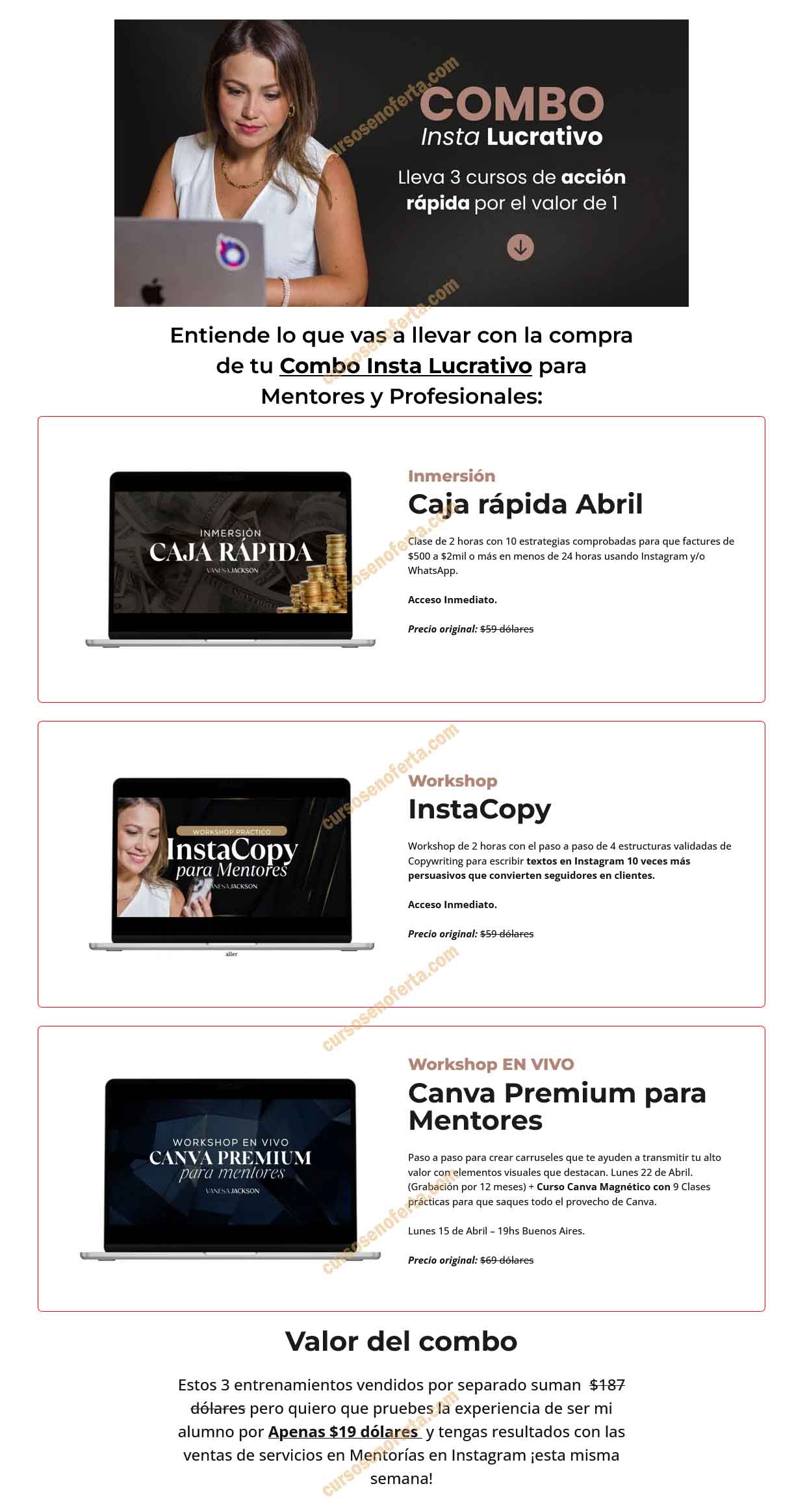 Combo Lucrativo - Vanesa Jackson