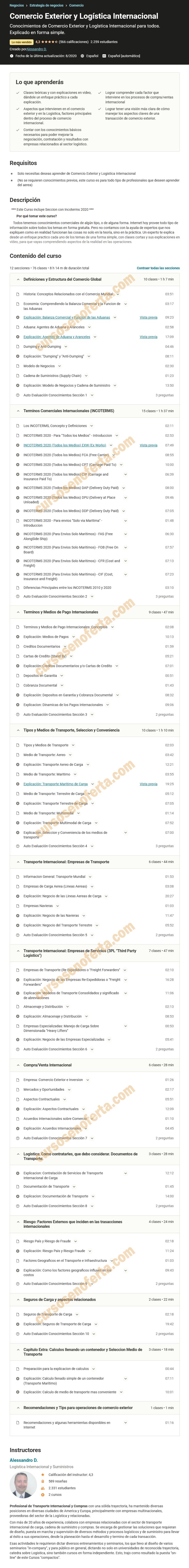 Comercio Exterior y Logística Internacional