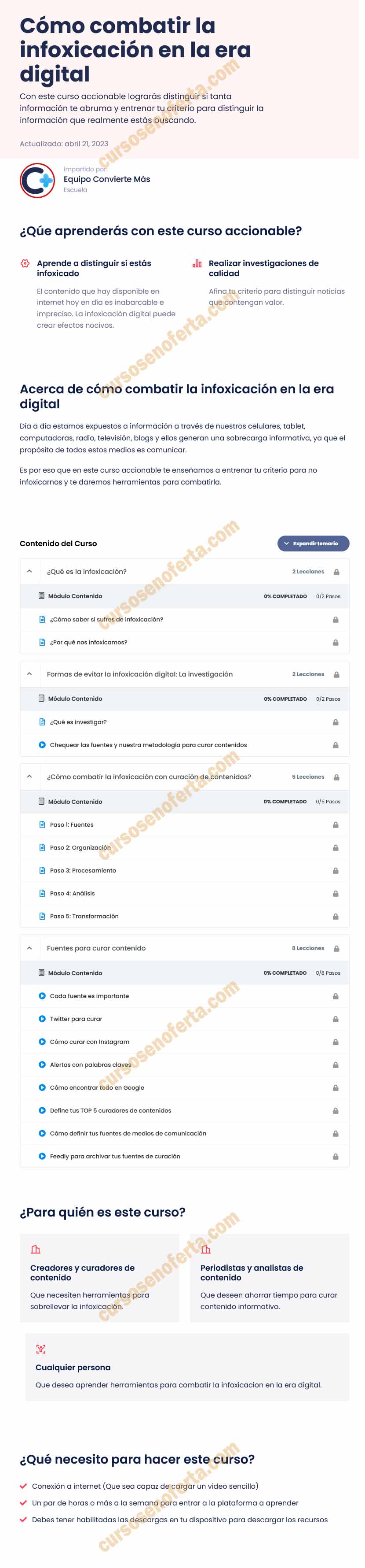 Cómo combatir la infoxicación en la era digital