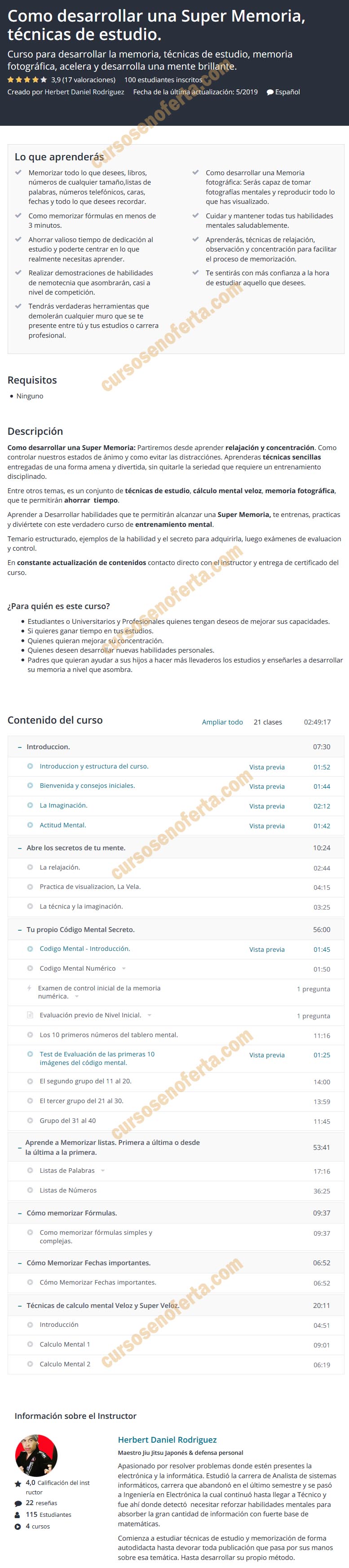 Como desarrollar una Super Memoria, técnicas de estudio