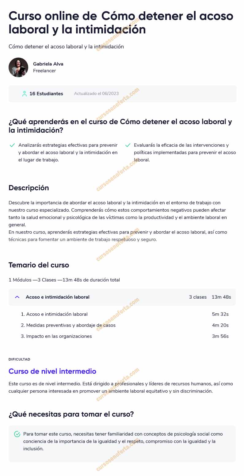 Cómo detener el acoso laboral y la intimidación - Gabriela Alva