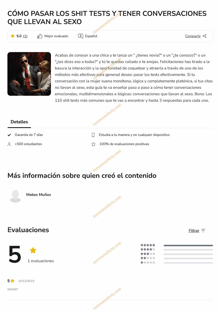 Cómo pasar los shit tests y tener conversaciones que llevan al sexo