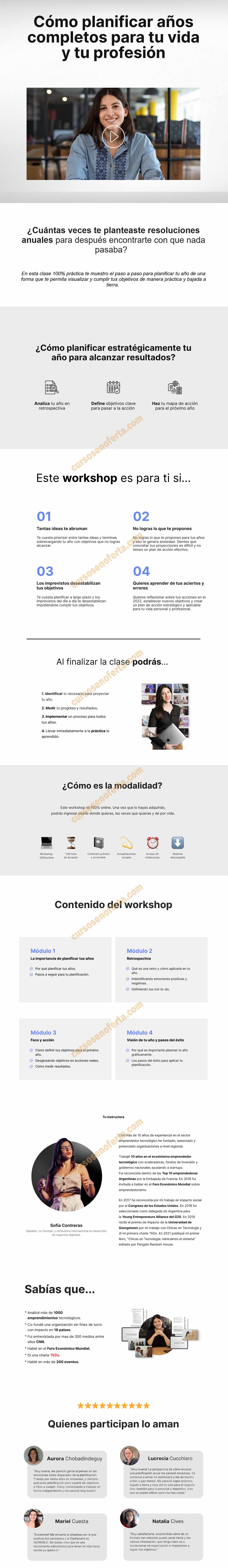 Cómo planificar años completos - Sofía Contreras