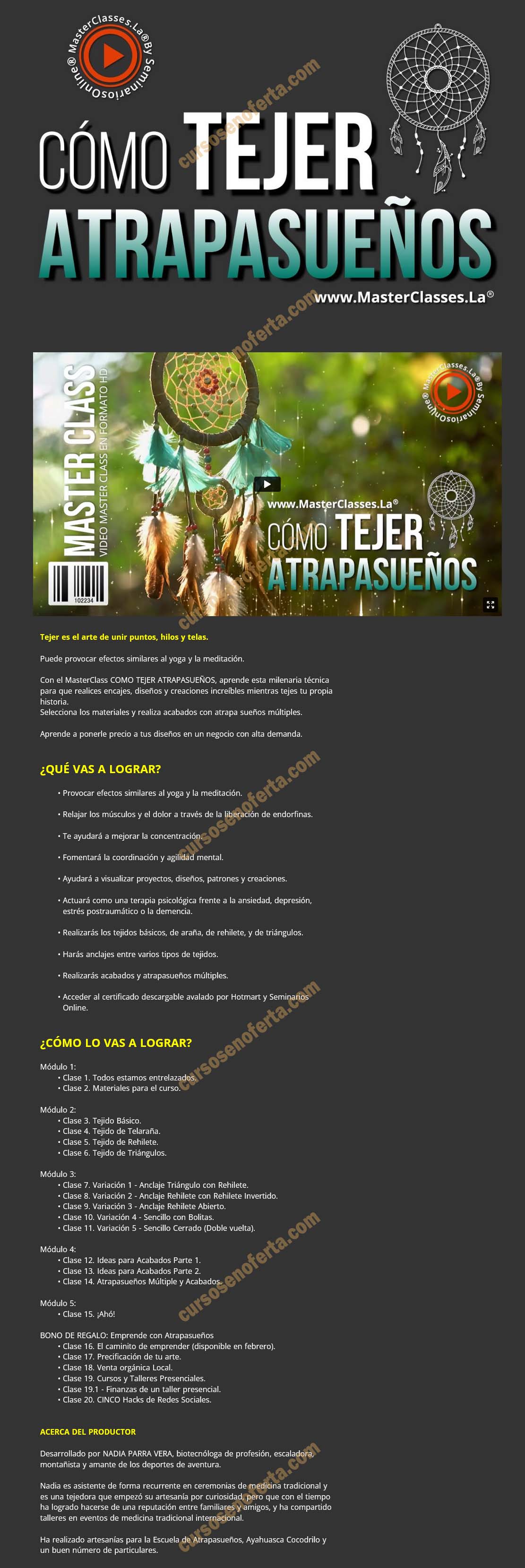 Cómo tejer atrapasueños