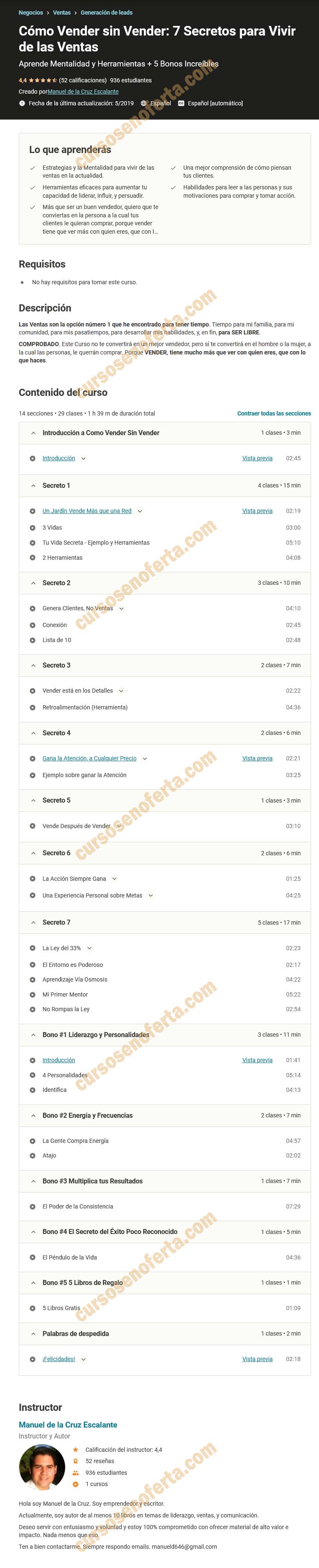 Cómo Vender sin Vender - 7 Secretos para Vivir de las Ventas