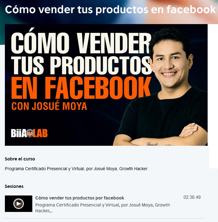 cómo vender tus productos en facebook - josué moya