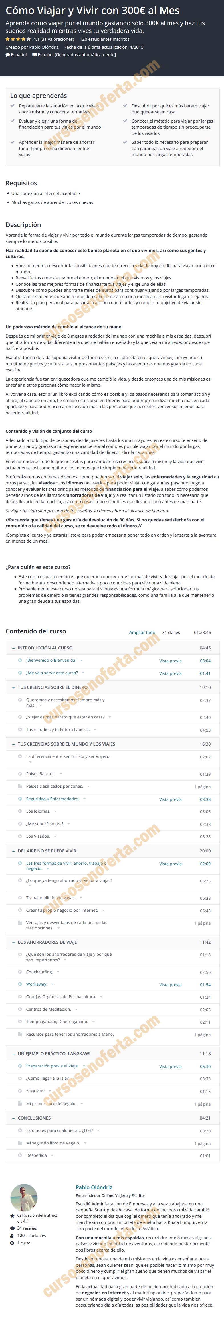 Cómo Viajar y Vivir con 300 euros al Mes 