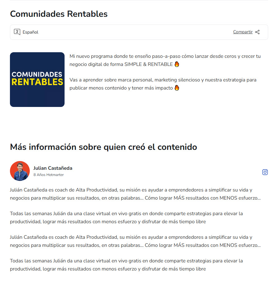 Comunidades Rentables - julian castañeda