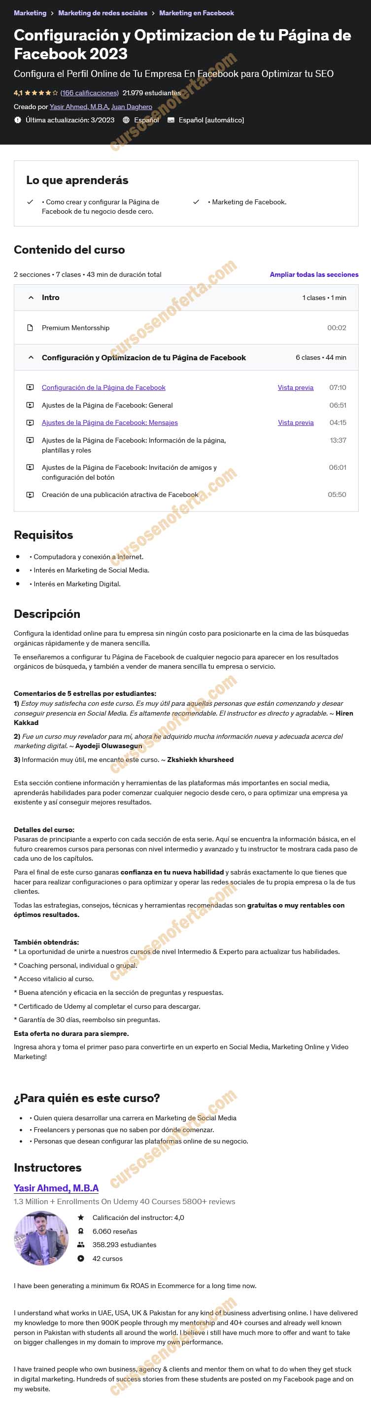 Configuración y Optimizacion de tu Página de Facebook 2023